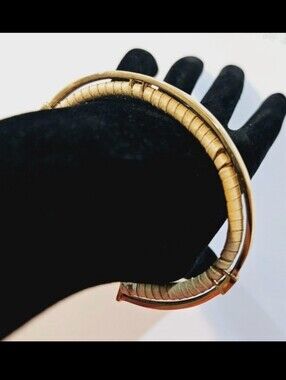 GUESS Gold and Leather Bracelet
